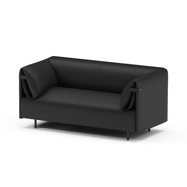 Madison-2seater-sofa-black-side