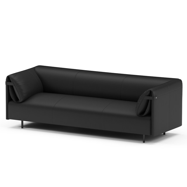 Madison-3seater-sofa-black-side